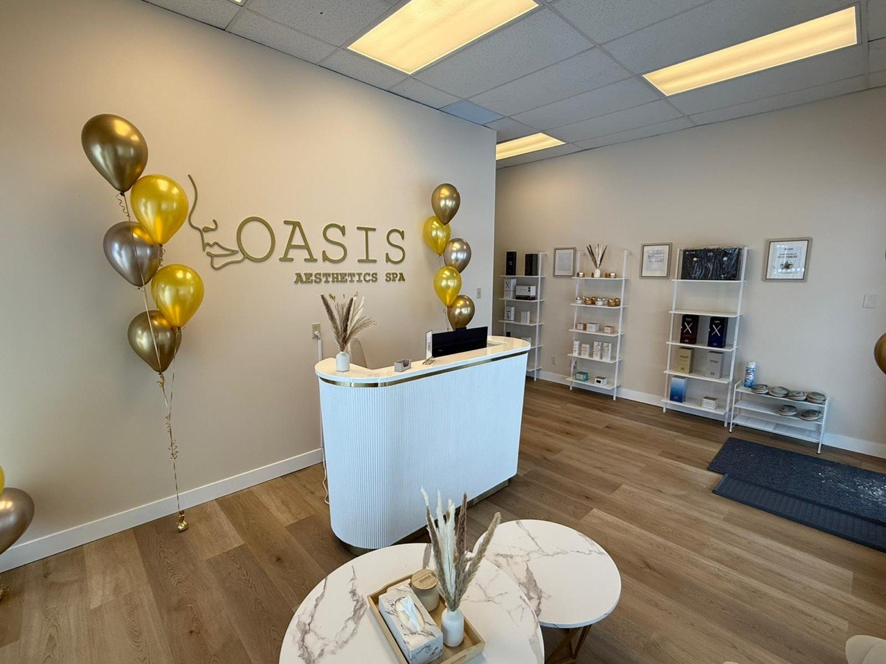 Completed commercial reception and retail fit-out